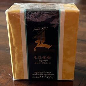 L.A.M.B. Perfume in Gold and Black Box